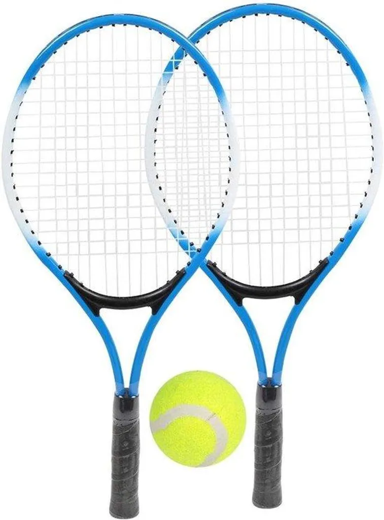 Set de raquettes de tennis bleu pour enfants débutants avec balles
