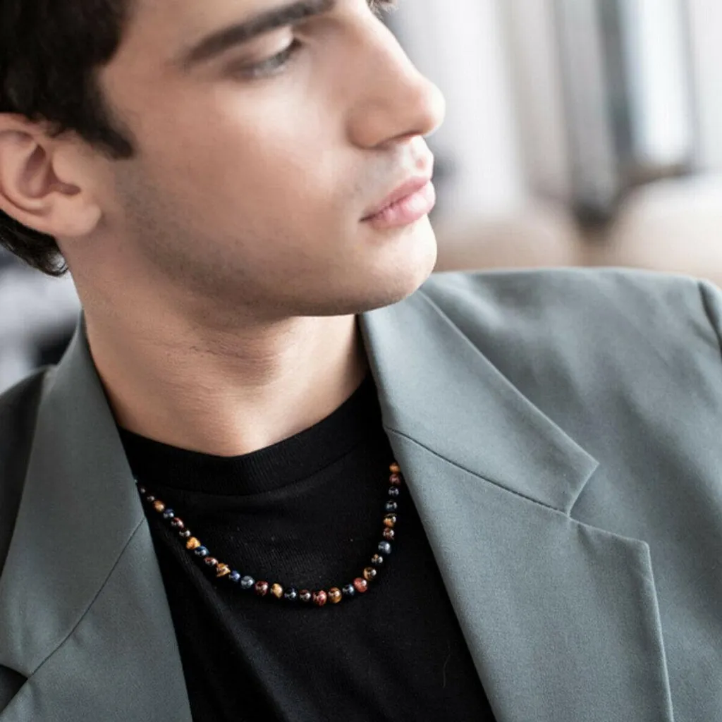 Collier Albert M. WSOX00476.AZZ avec maillons travaillés en argent 925