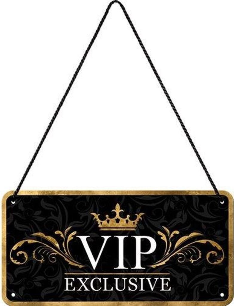 Nostalgic-Art - Hängeschild - Achtung - VIP Exclusive