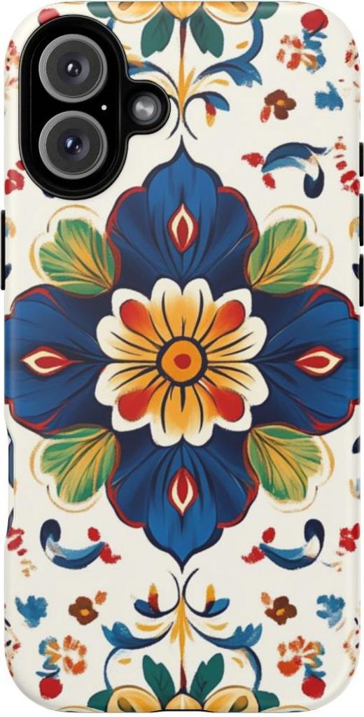 Buntes Blumenmuster – Handyhülle Kompatibel mit iPhone 16 Plus