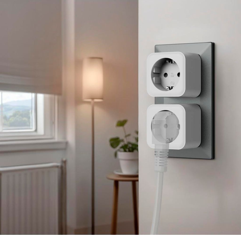 Hama Smart Steckdosen Set, 2x WLAN Steckdose innen, 1x WLAN Steckdose Outdoor (Matter Smart Home Standard, universal, mit App und Sprachsteuerung, ...