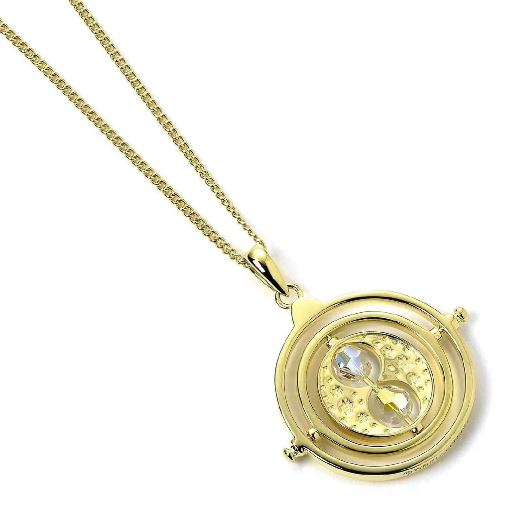 Collier Harry Potter en placage or luxueux avec cristaux de bohème