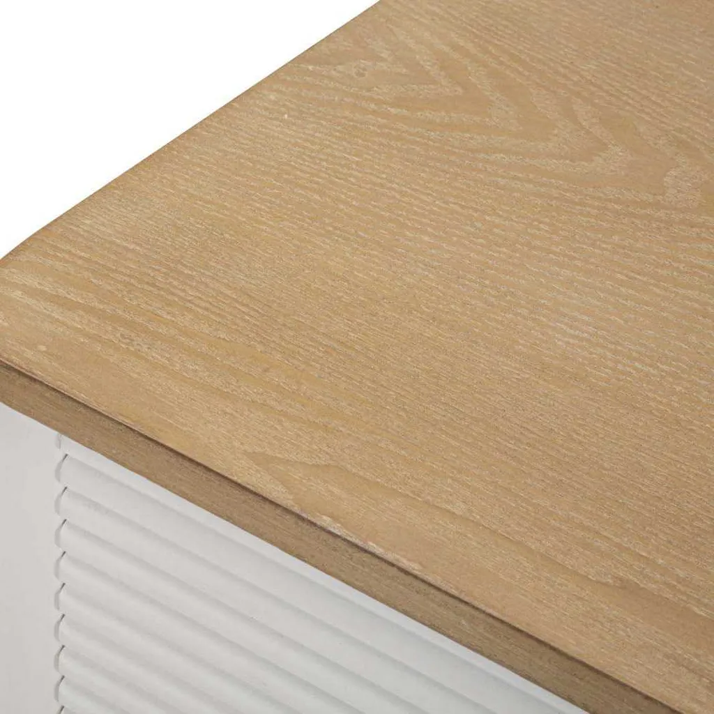 Commode de Rangement 3 Tiroirs Style Scandinave avec Finition Dorée - 12