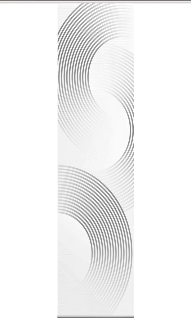 Vision S Vision S | Schiebevorhang Bambusoptik Digitaldruck "Bexon" 260 x 60 cm 1x Schiebewand inkl. Paneelwagen und Klemmleiste Grau
