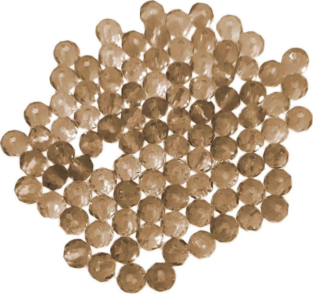 Glasperlen - Typ 'Facettiert' - 140 Stück - 4 mm - Rosegold
