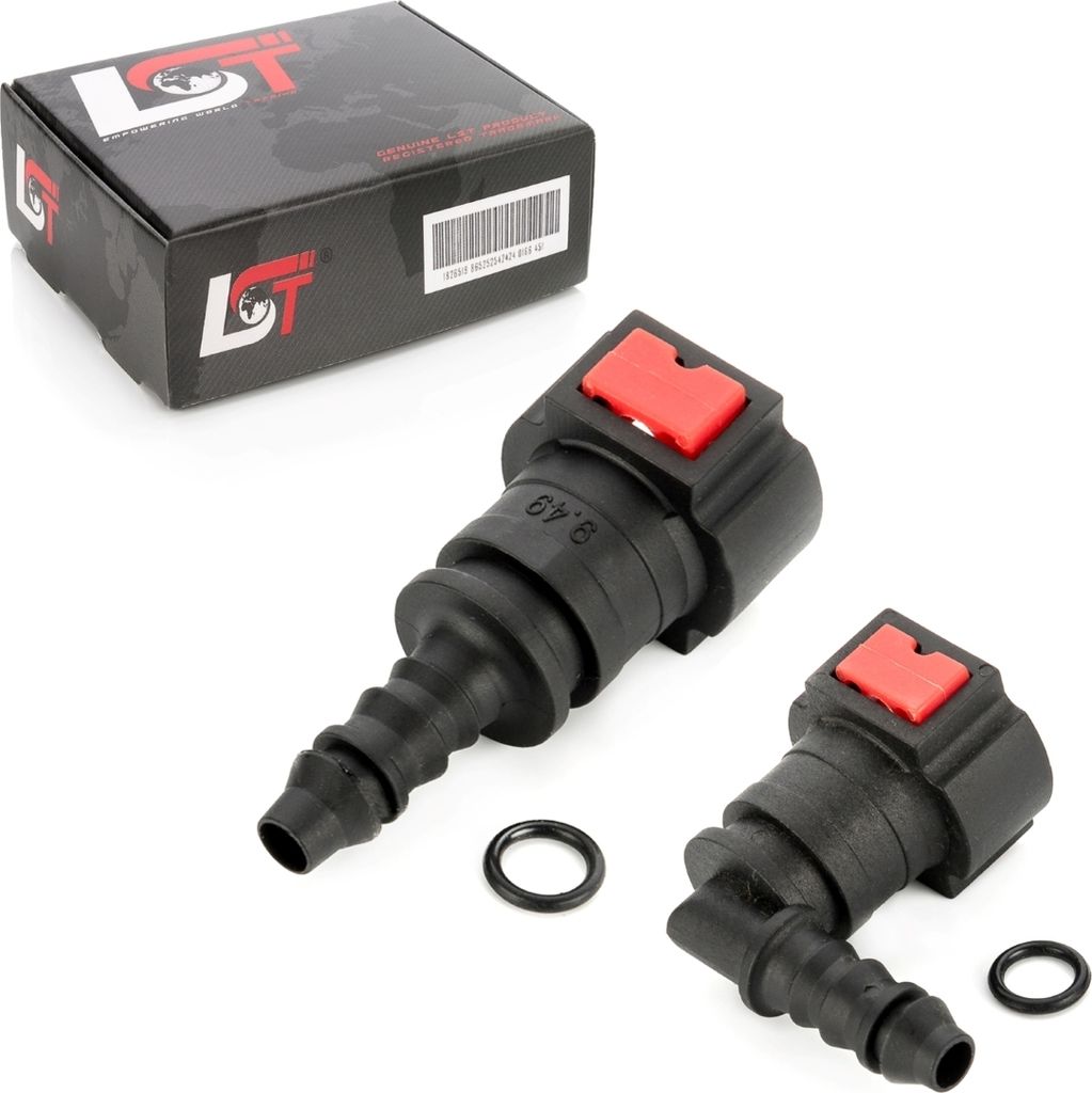 Set Kraftstoffleitung Schnellkupplung 9.49 x 8 mm gerade + L-Form für CLIO IV 4