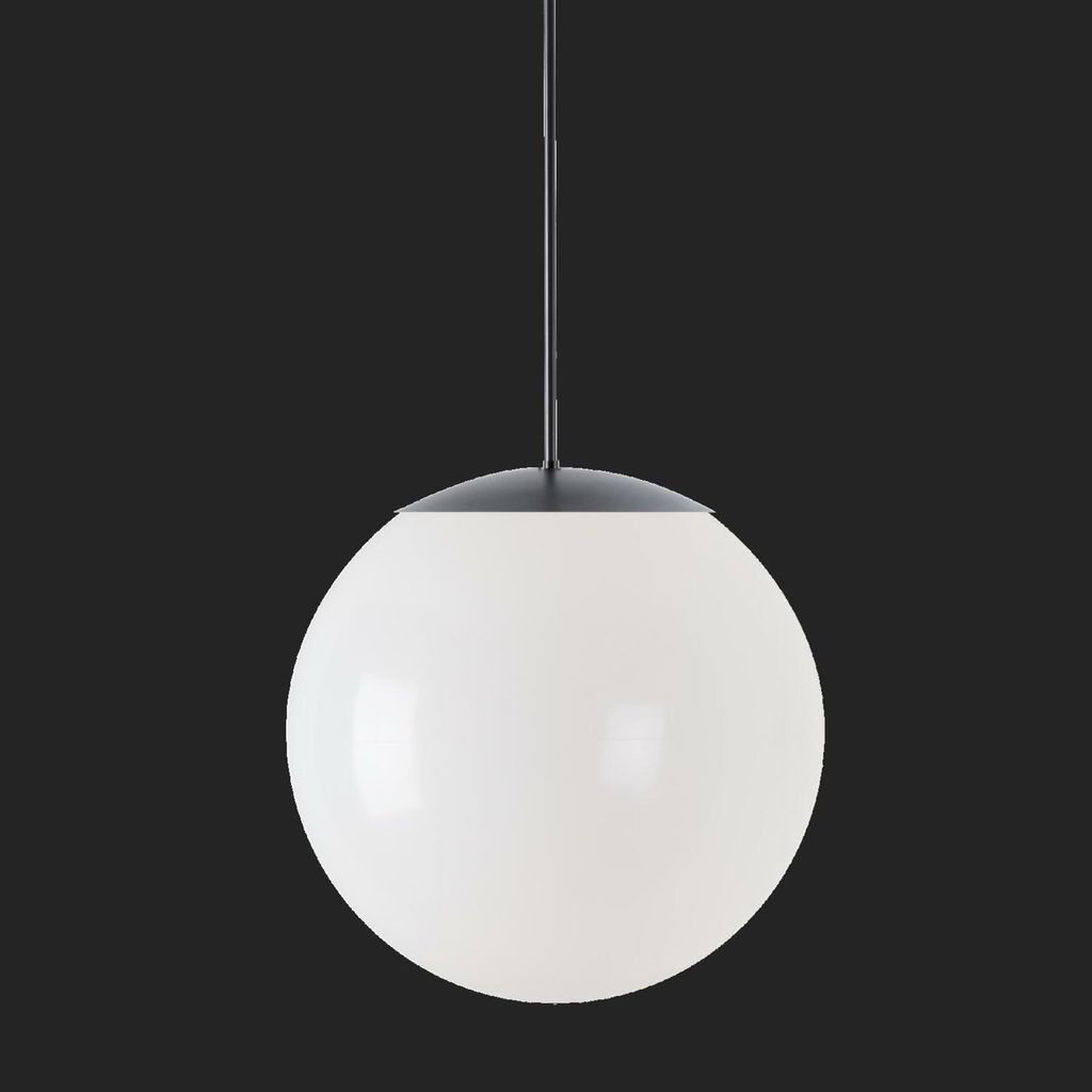 OSMONT ISI72741 ISIS S4 PM HP Hängeleuchte aus Kunststoff, schwarz/weiß, Schutzart IP40, 4000 K, 58 W LED-Notbeleuchtung, kombiniert, 3 Stunden