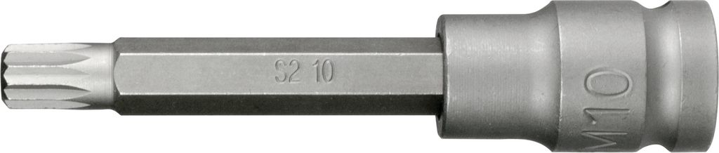SW-Stahl 05211L IMPACT-Schraubendreheinsatz, 1/2", Innenvielzahn, M10 x 100 mm