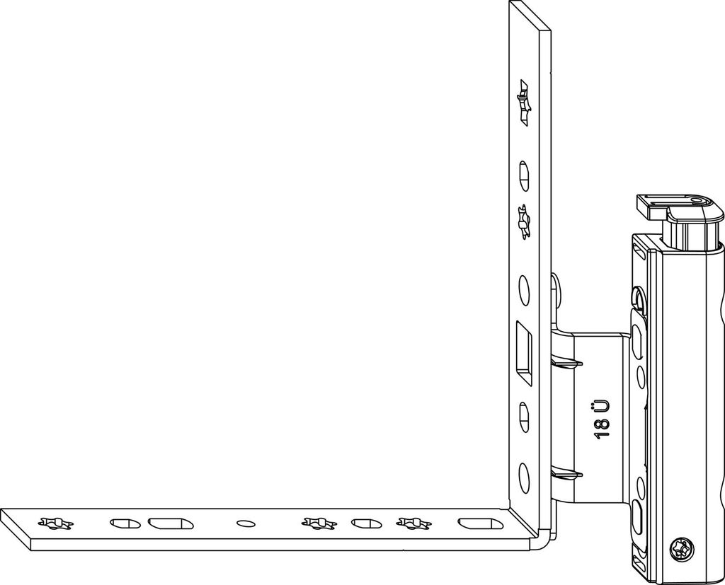 Maco Falzecklagerband AS mit ÜV Ecklagerband für Kunststoff- und Holzfenster, 12/18-13 mm, rechts 120 kg, Stahl verzinkt silberfärbig