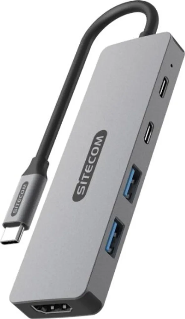 Specifiche Sitecom Adattatore USB-C 5-in-1 Hub HDMI 4K Alluminio
