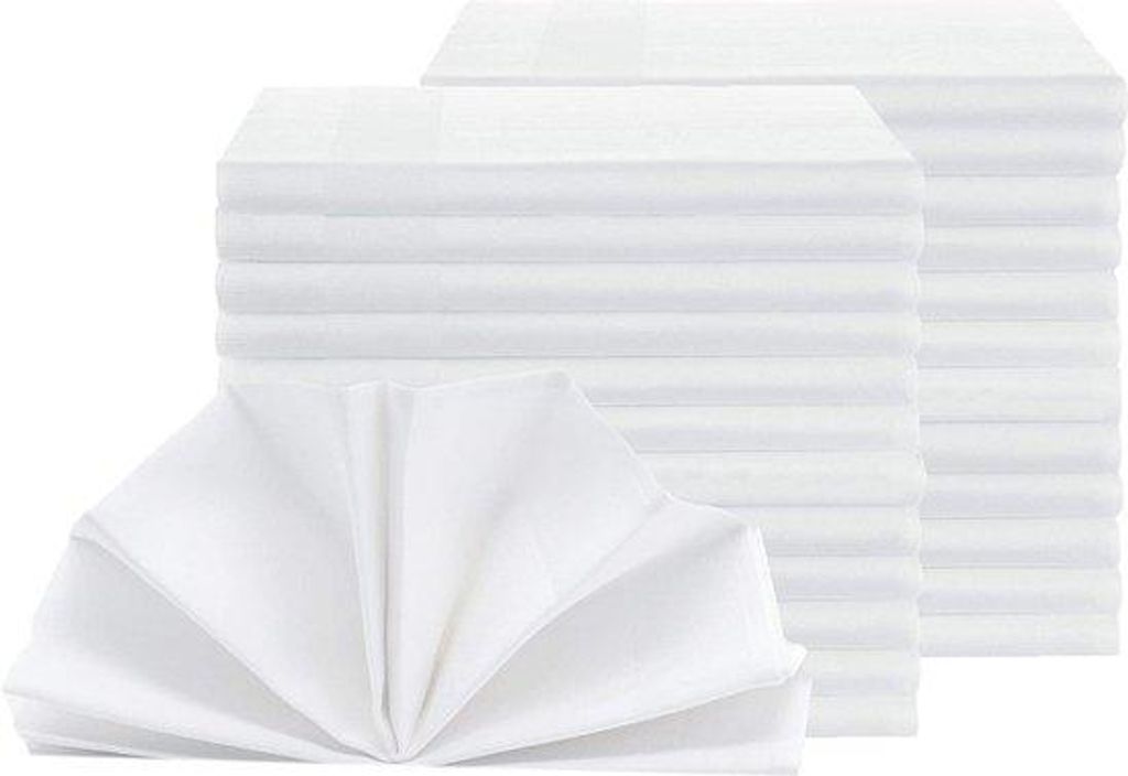 Famanu Servietten 25er Set, Damast, 40x40 cm, Atlasrand, Produktbild 