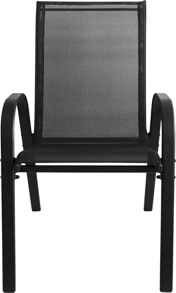 Chaises Sofia Noires Design Ergonomique 91 cm - Ensemble de 4 Pièces - 3