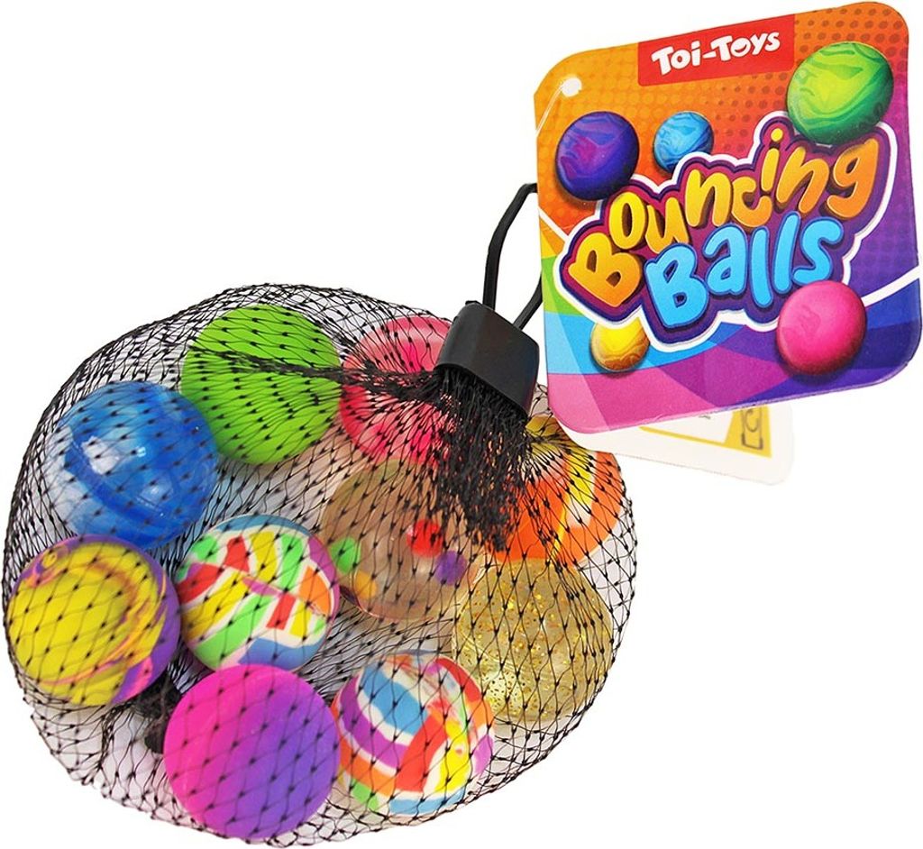 Flummis für Kinder 10er Set im Netz - ca. 2,5 cm Produktbild 