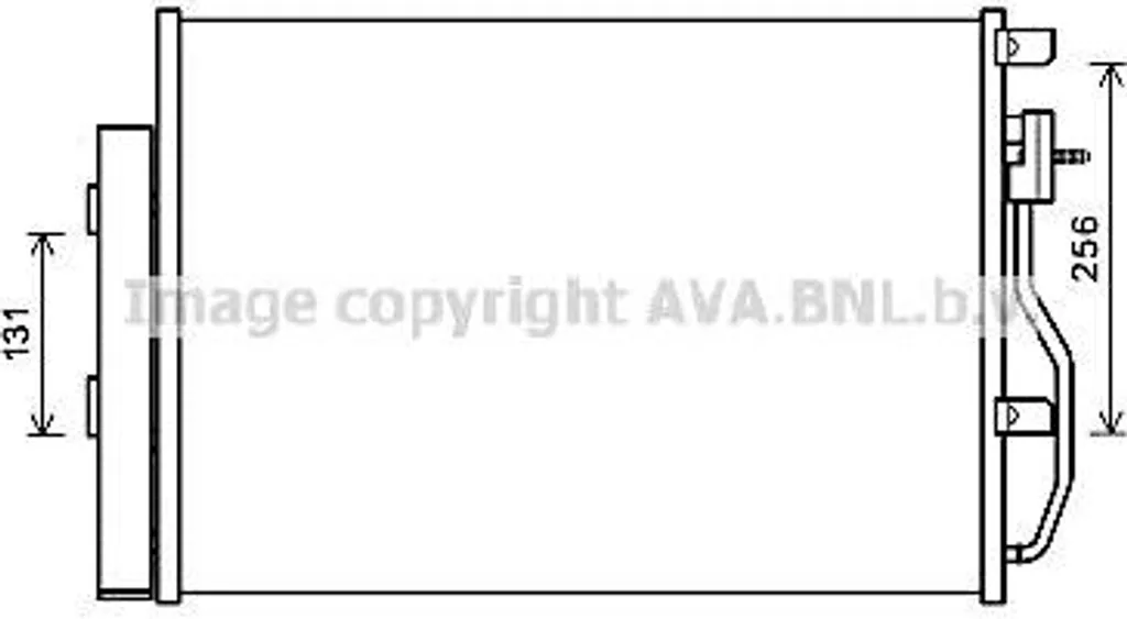 Condensateur climatisation haute performance AVA CTA5048D, OE 95026324
