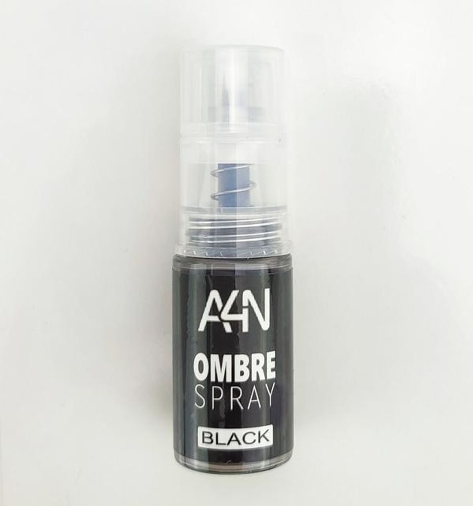 Ombre Spray Powder Black Schwarz Nagelverzierung, Babyboomer einfach wie nie
