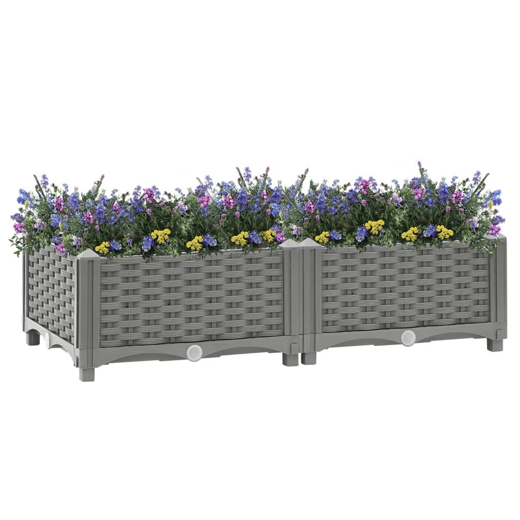 vidaXL Letto rialzato 80x40x23 cm in polipropilene Immagine del prodotto 