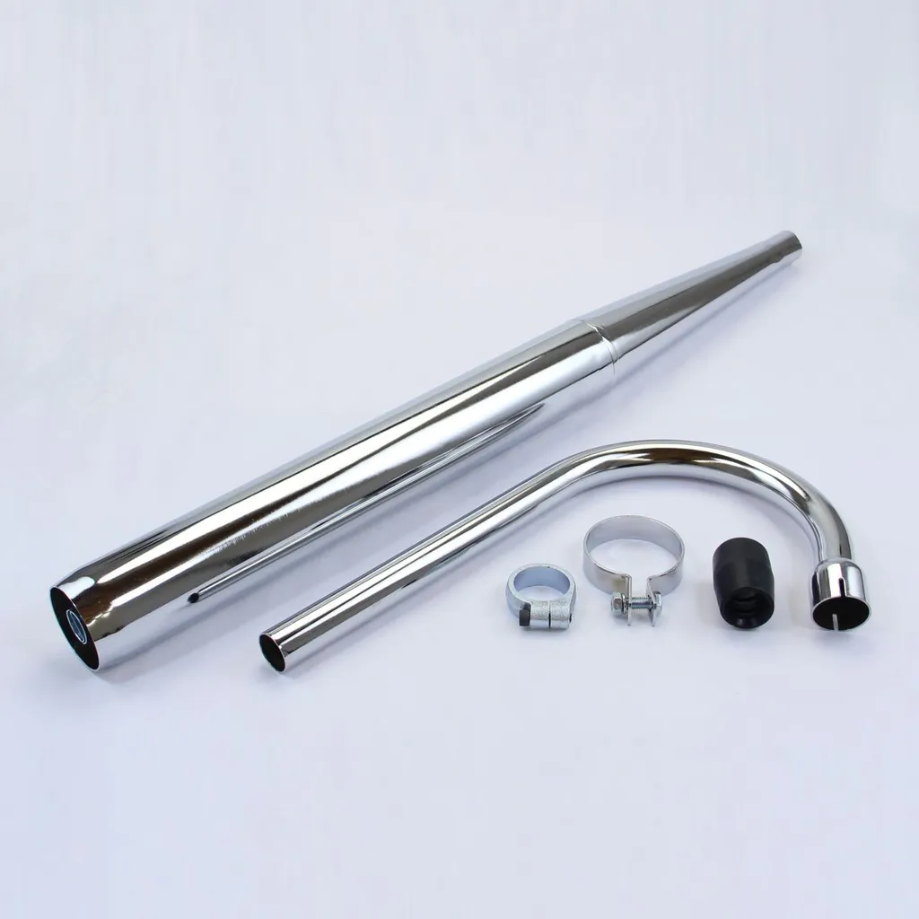 Pot d'échappement avec coude pour Zündapp GTS 50 et KS 50 série 529