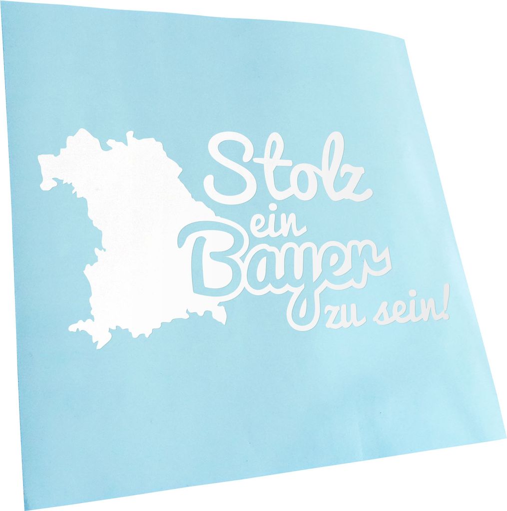 Kiwistar - Autoaufkleber - Bayer Bayern Stolz - Mattschwarz - 20x10cm - Aufkleber für Auto, Laptop, Fahrrad, LKW, Motorrad mehrfarbig JDM Decal Ra...