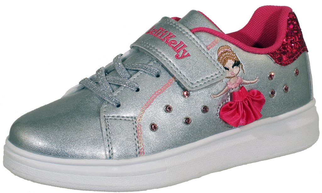Lelli Kelly Mille Stelle Line - Silber Leder Größe: 34 Normal