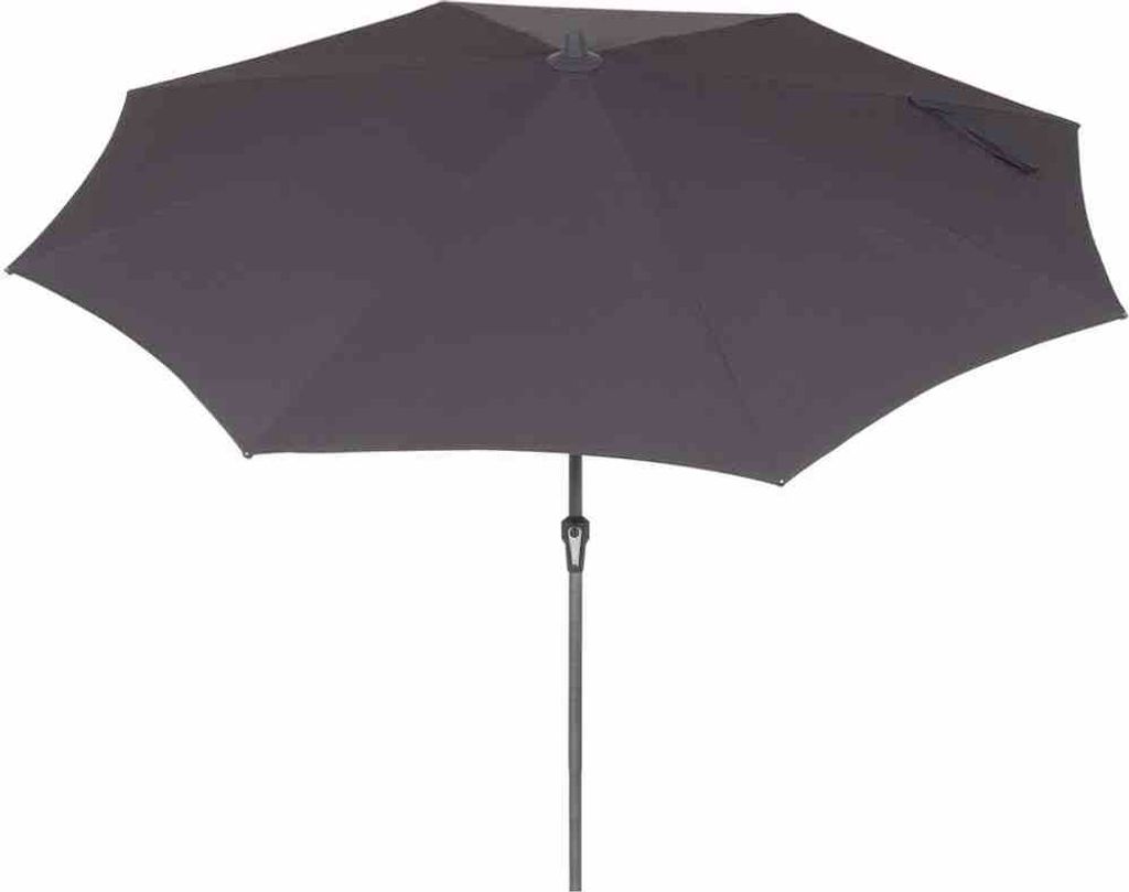 SIENA GARDEN Avio Mittelstockschirm anthrazit/anthrazit Ø 300cm, Gestell Alu anthrazit,