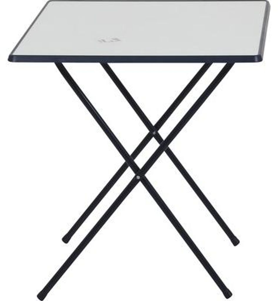 MFG Campingtisch/Scherentisch 60 x 80 cm, weiß/blau Produktbild 