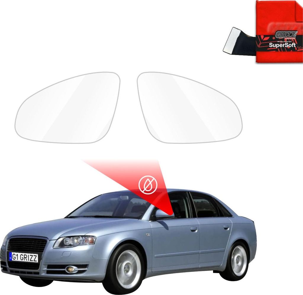 Regenschutzfolie Grizz Protector für Außenspiegel - Audi A4 B7 Sedan (2004-2008)
