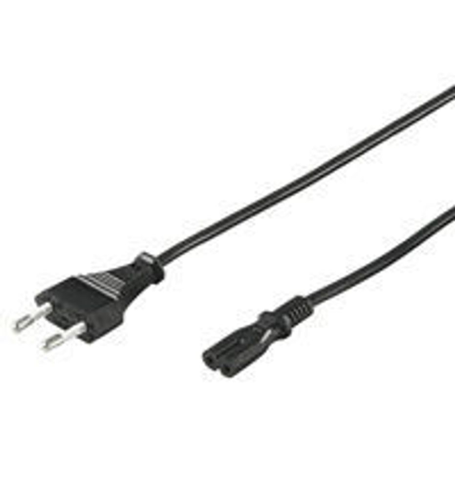 Netzkabel Polybag Eurostecker>Doppelbuchse