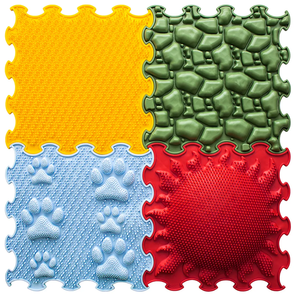 Tapis sensoriel Fantastic Four - Corrigez la posture avec ce lot de 4 dalles