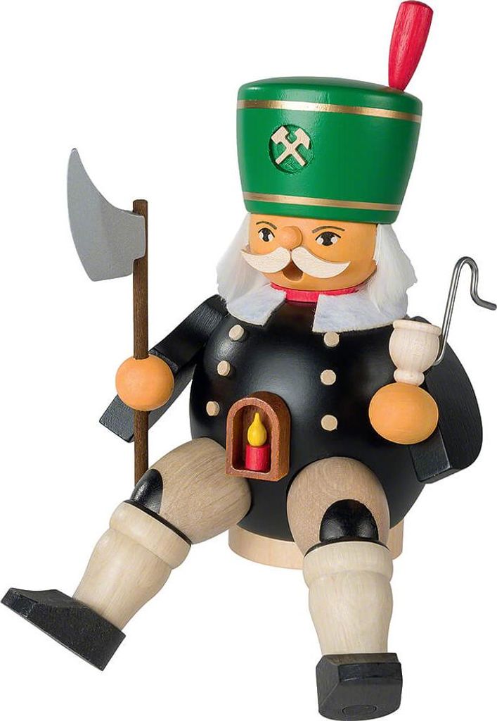 Bergmann sitzend (20cm) Räuchermann von Müller Kleinkunst