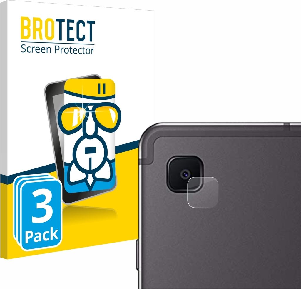 3x BROTECT Schutzglas für Samsung Galaxy Tab S6 Lite WiFi 2024 (NUR Kameraschutz) Schutzfolie Panzer Folie Glas Display Schutz klar