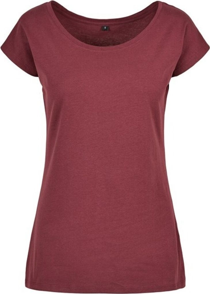 Build Your Brand - T-Shirt Weite Öffnung für Damen RW8369 (3XL) (Kirsche)