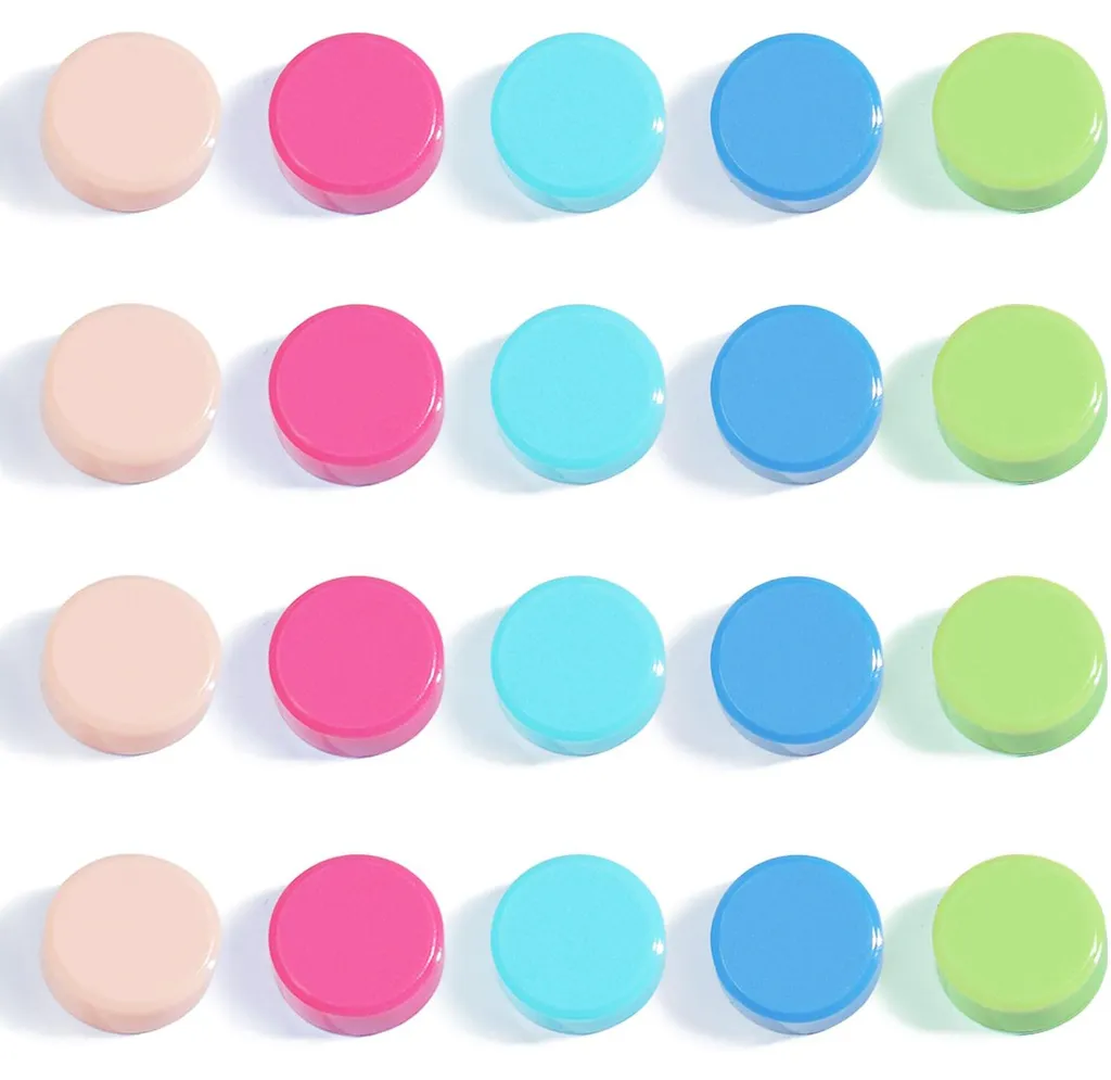 Aimants Colorés pour Tableau Magnétique - Set de 20 Mini Aimants Ronds