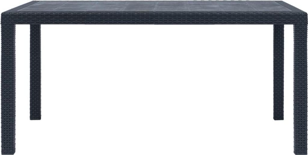 vidaXL Zahradní stůl antracit 150x90x72 cm plastový Obrázek produktu 