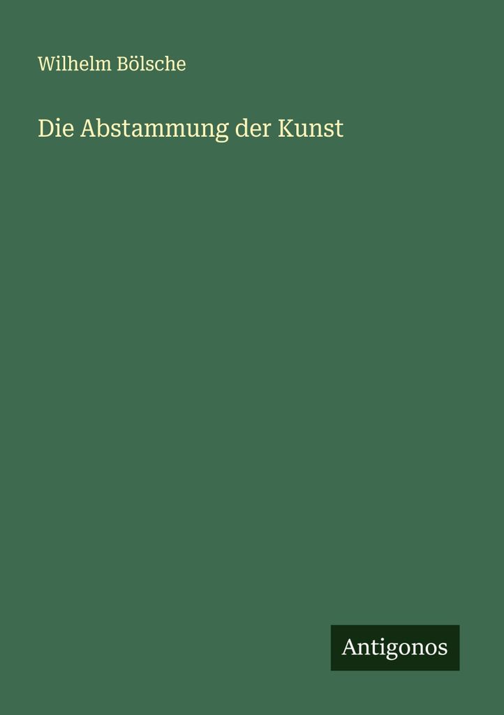 Die Abstammung der Kunst