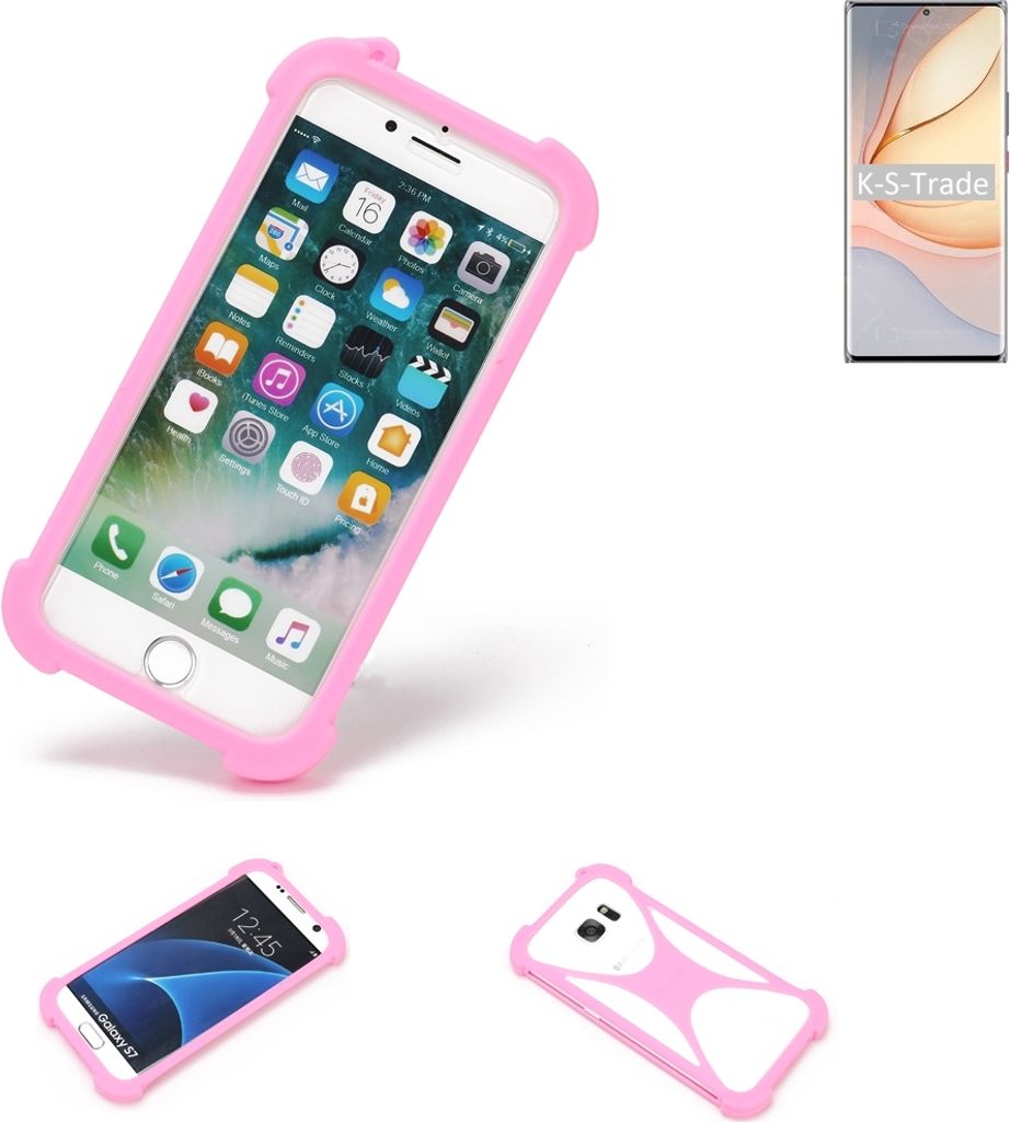 K-S-Trade Handy Hülle kompatibel mit nubia Z40 Pro Schutz Hülle Bumper Silikon Schutz Hülle Cover Case Silikoncase Silikonbumper TPU Softcase