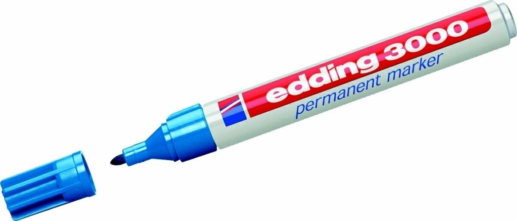 Edding 3000 Permanentmarker hellblau (10 Stück)