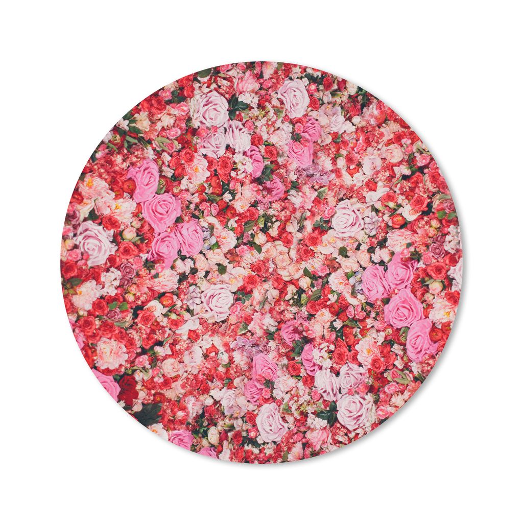 MuchoWow Mauspad Mousepad Blumen - Farben - Rosen 20x20 cm - Mousepads - Maus Mat - Pad - Mausunterlage - Schreibtischmatte