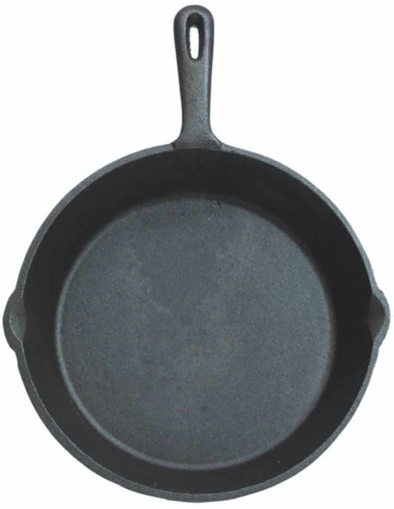KitchenCraft Gusseisen Bratpfanne de, Induktionskochen, rund, Gusseisen, 24 cm