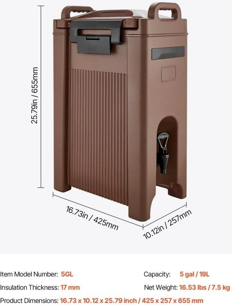Distributeur de thé 19L pour réception - Thermos café grande capacité - 7