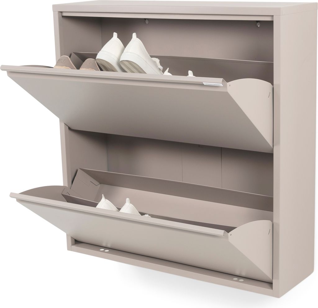 BILLY 2 Schoenenkast - Seidig Taupe