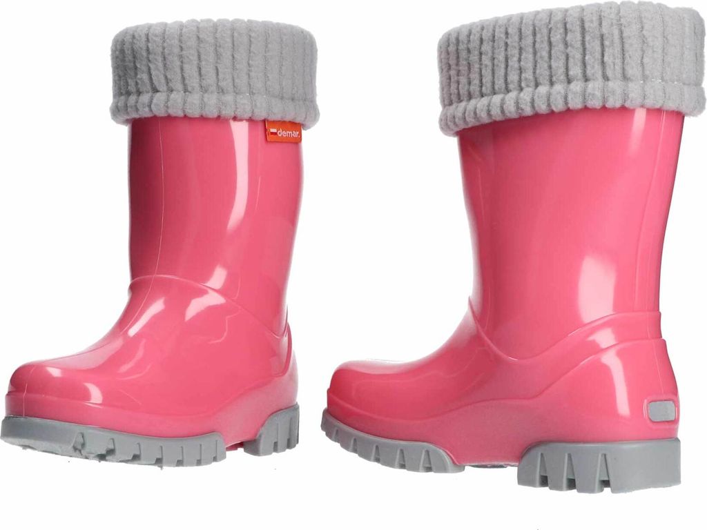 DEMAR Kinder Gummistiefel Gefüttert Regenstiefel mit Produktbild 6