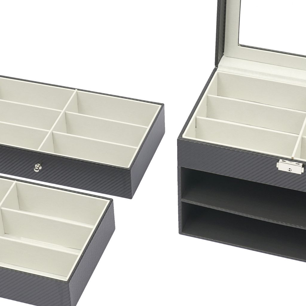 18 slotů / 3 vrstvy Skladovací box na brýle Sluneční brýle Obrázek produktu 9