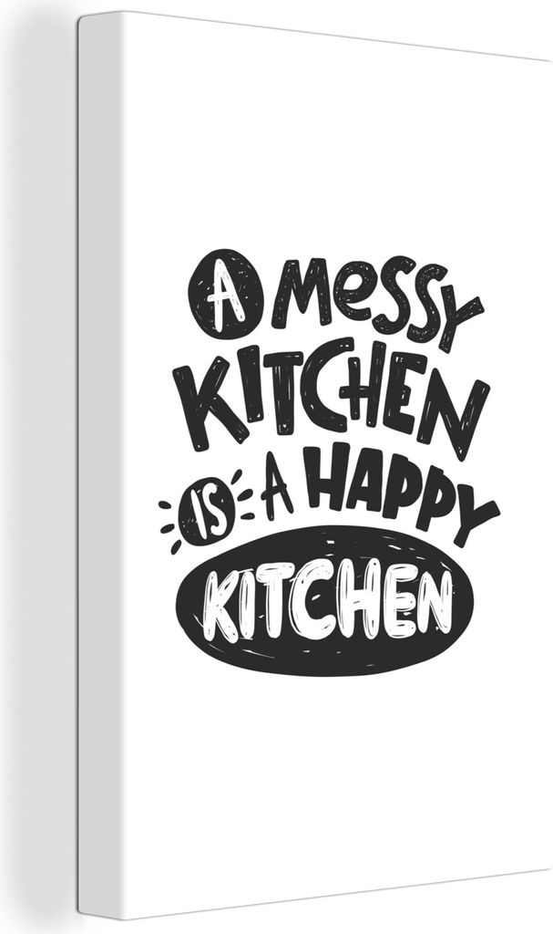 OneMillionCanvasses - Leinwandbilder - 90x140 cm, Kochen - Zitate - Küche, Wandbilder Kunstdruck Wanddekoration - Foto auf Leinwand - Gemälde a...