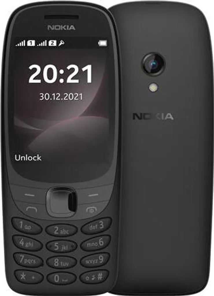 Nokia 6310 Telefono per Anziani Tasti Grandi - Schermo 2.8" Nero
