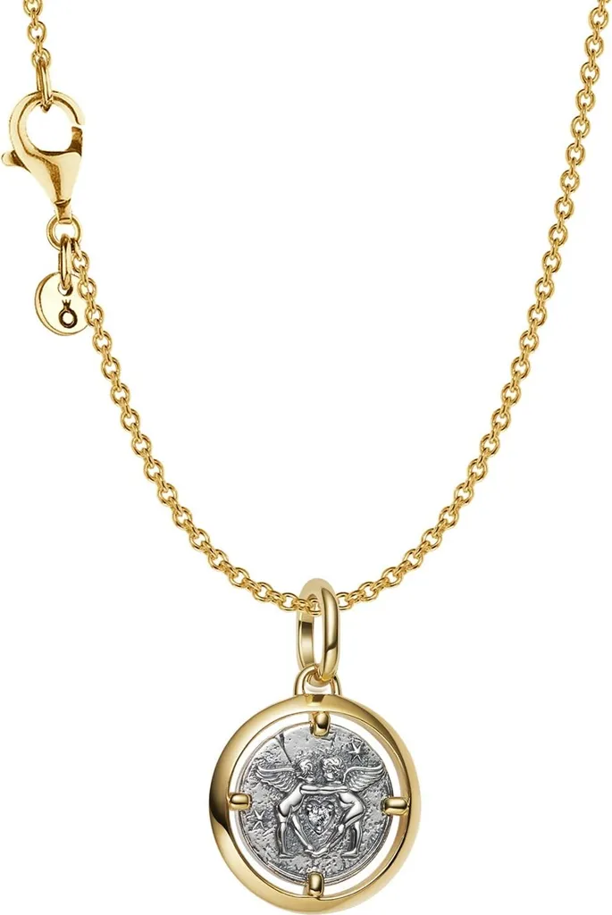 Pandora 21205 Ensemble de Bijoux Cupidon avec Chaîne et Pendentif Doré