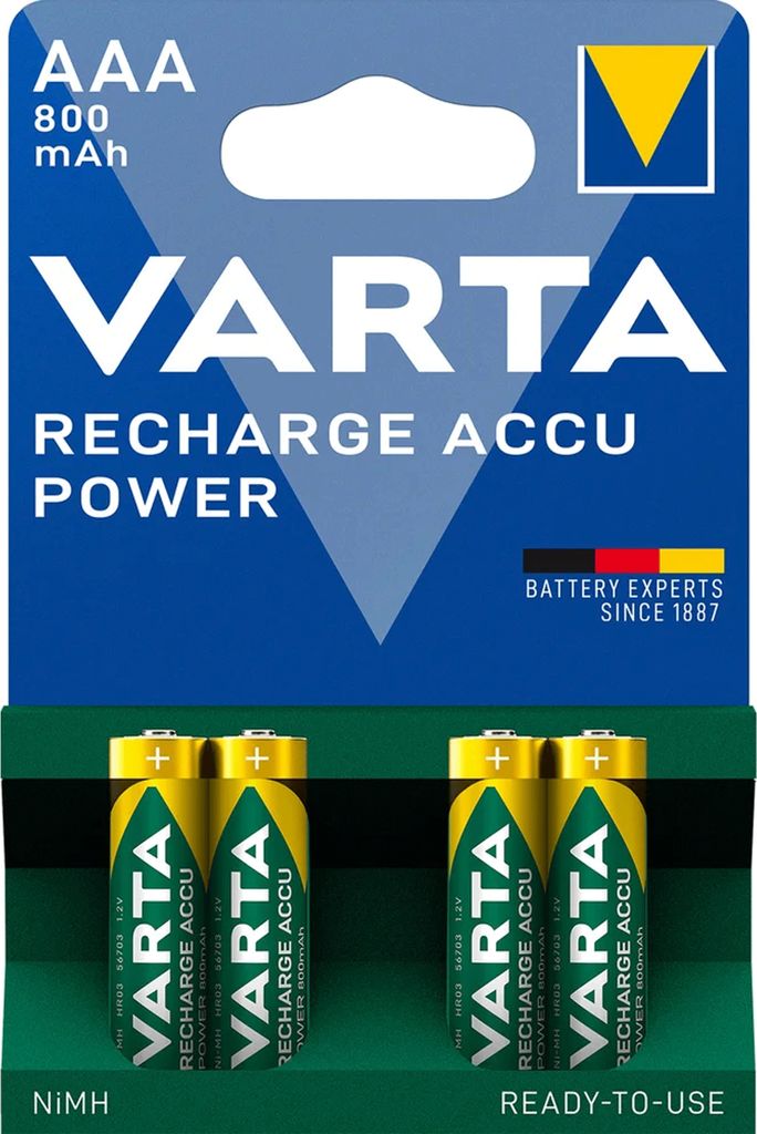 Micro-Akku VARTA ''LONGLIFE ACCU Ready2Use'', Ni-MH, 800mA, Zdjęcie produktu