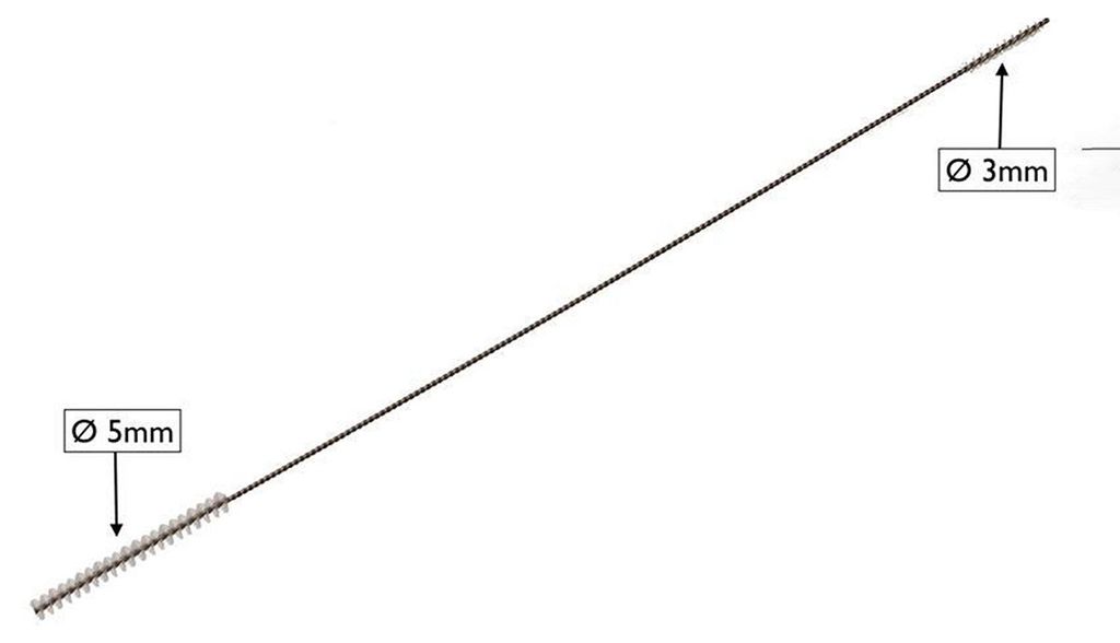 Doppelreinigungsbürste 3/5mm für Philips Senseo Milchschlauch (Extra Lang)
