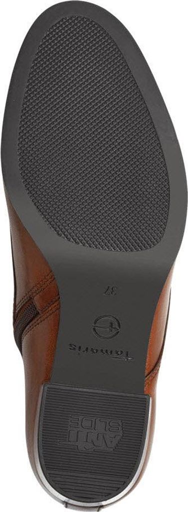 Tamaris Damen Stiefelette Leder Blockabsatz Schnürung 1-25131-43, Größe:41 EU, Farbe:Braun