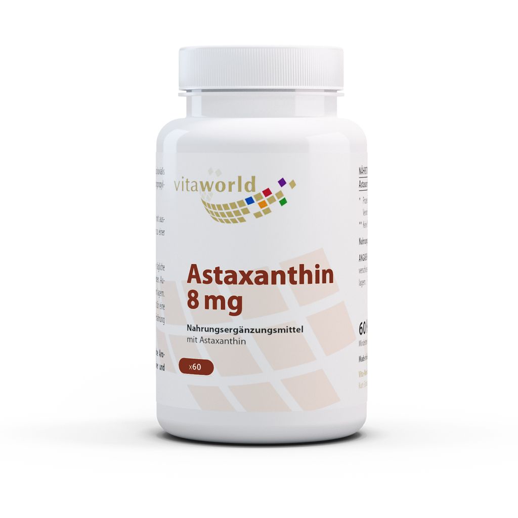 Vitaworld Astaxanthin 8 mg | 60 kapsúl | prírodný Obrázok produktu 