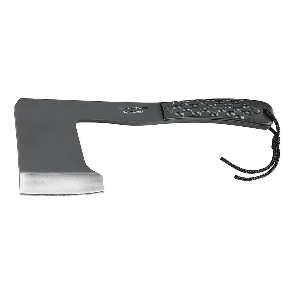 Petite hache de survie Herbertz manche aluminium noir et acier 29,9cm